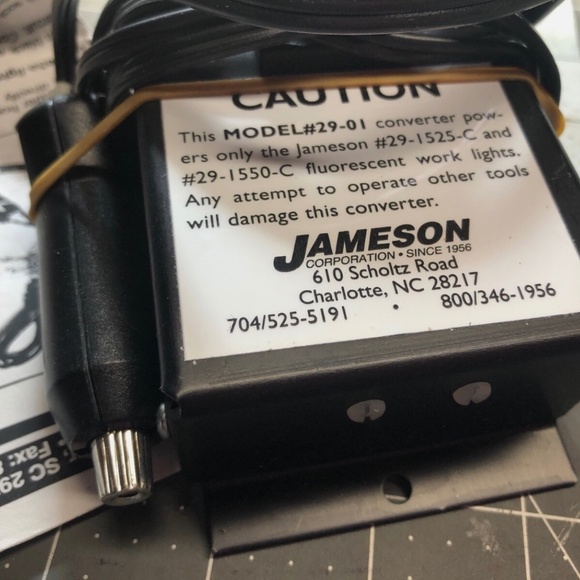 3/$32 Jameson Auto Power Converter #29-01 For Florescent Work Light 1525C/1550C - Picture 3 of 6